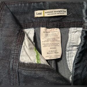 Lee Women’s Natural Straight Leg Jeans - Black 16 Medium